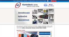 Desktop Screenshot of kontroltech.sk